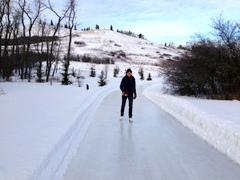 Skating Loop with Woman